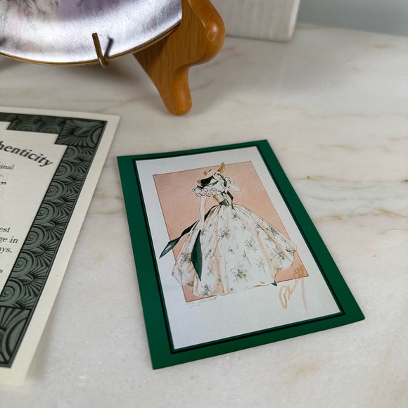 The Green Sprigged No. 1035 A Gone With The Wind Decorative Plate - Picture 6 of 12